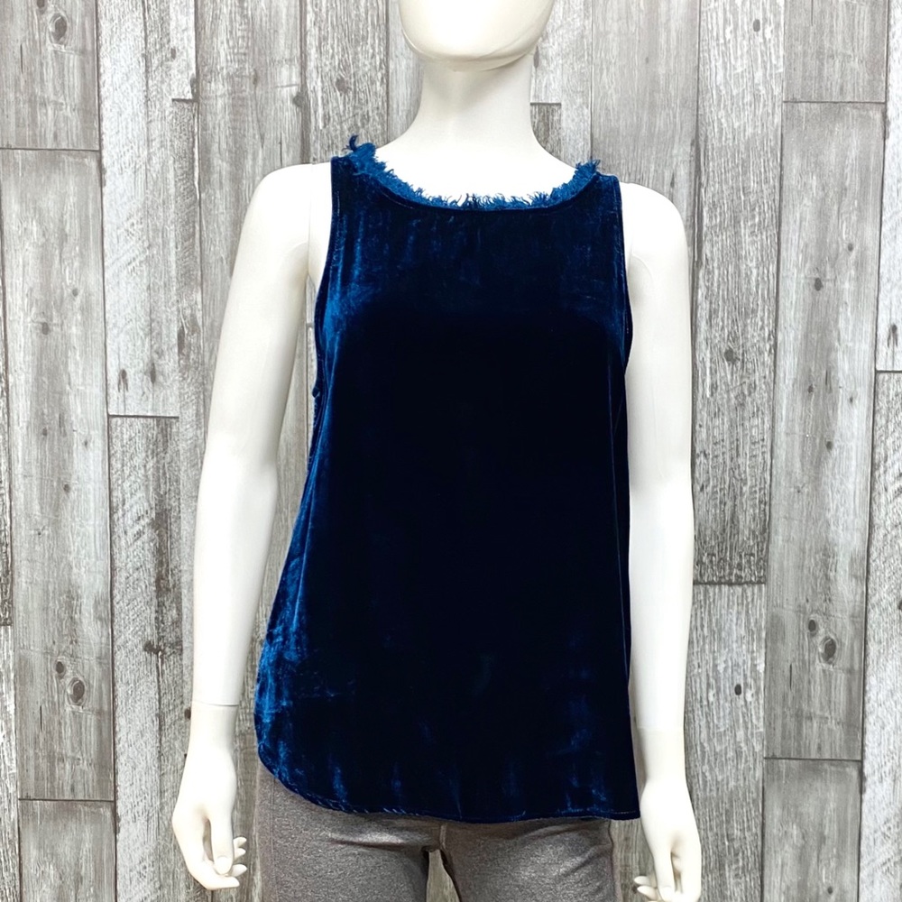 NWT Tina + Jo Revel Silk Velvet Sleeveless Top [6056]